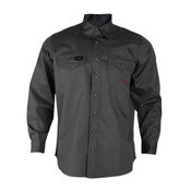 Forge FR Men's FR Button Ripstop Shirt in Gray